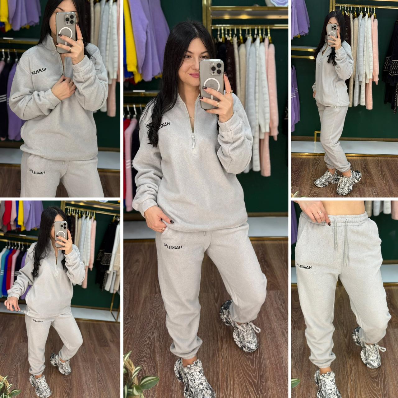 Теплий жіночий костюм, тканина "Фліс" 46, 48, 50 розмір 46