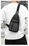 Чоловіча сумка через плече, нагрудна сумка, сумка через плече, модна, спортивна сумка ОПТ, фото 4
