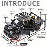 Машинка іграшкова Toyota Tacoma, сіра, фото 2