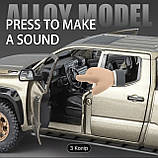 Машинка іграшкова Toyota Tacoma, сіра, фото 3