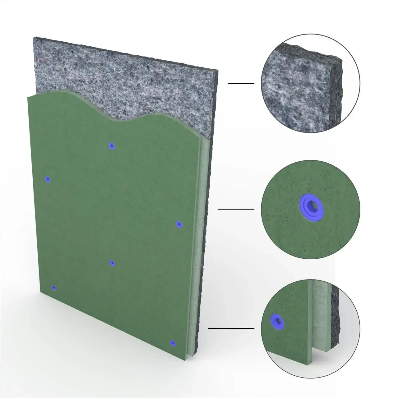 Звукоізоляційна панель Isophon Panel Standart 990х665х70мм, фото 1