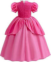 Карнавальный костюм принцессы для девочек 7-8 лет розовый для праздников утренников фотосессий