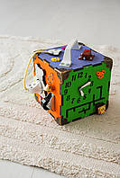 Бізікуб 15x15x15 дитячий розвивальний куб для дітей Іграшки від 6 місяців для розвитку дрібної моторики