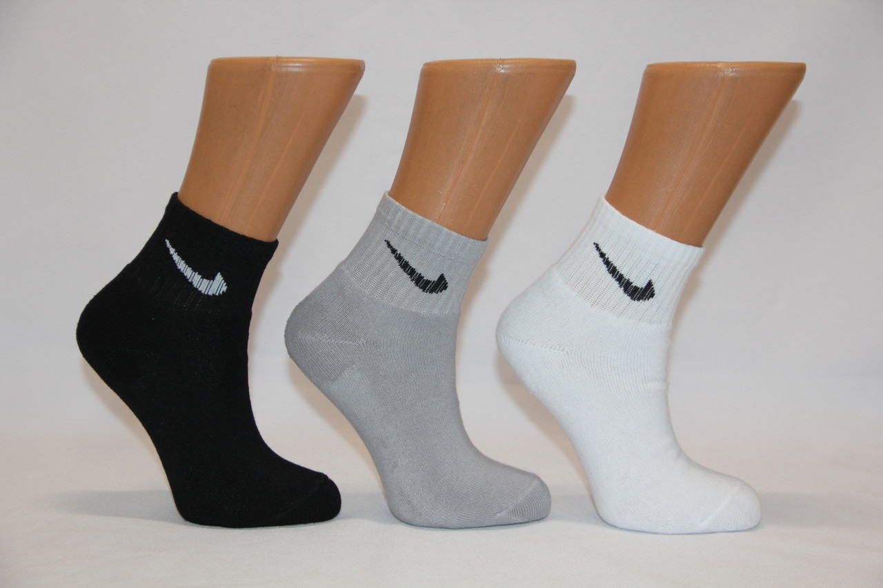 Спортивные детские носки средние махровые с хлопка с резинкой Теннис Ф17 34-36 асорті N