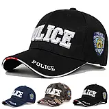 Регульована повсякденна кепка «POLICE» з сонцезахистом — стильний unisex бейсболка, фото 4
