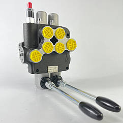 Гідророзподільник моноблочний 2P80 (2 секції, 80 л/хв, 250 бар)