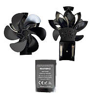 Вентилятор для печі JossaColar 6 лопатей без електроенергії для рівномірного розподілу тепла