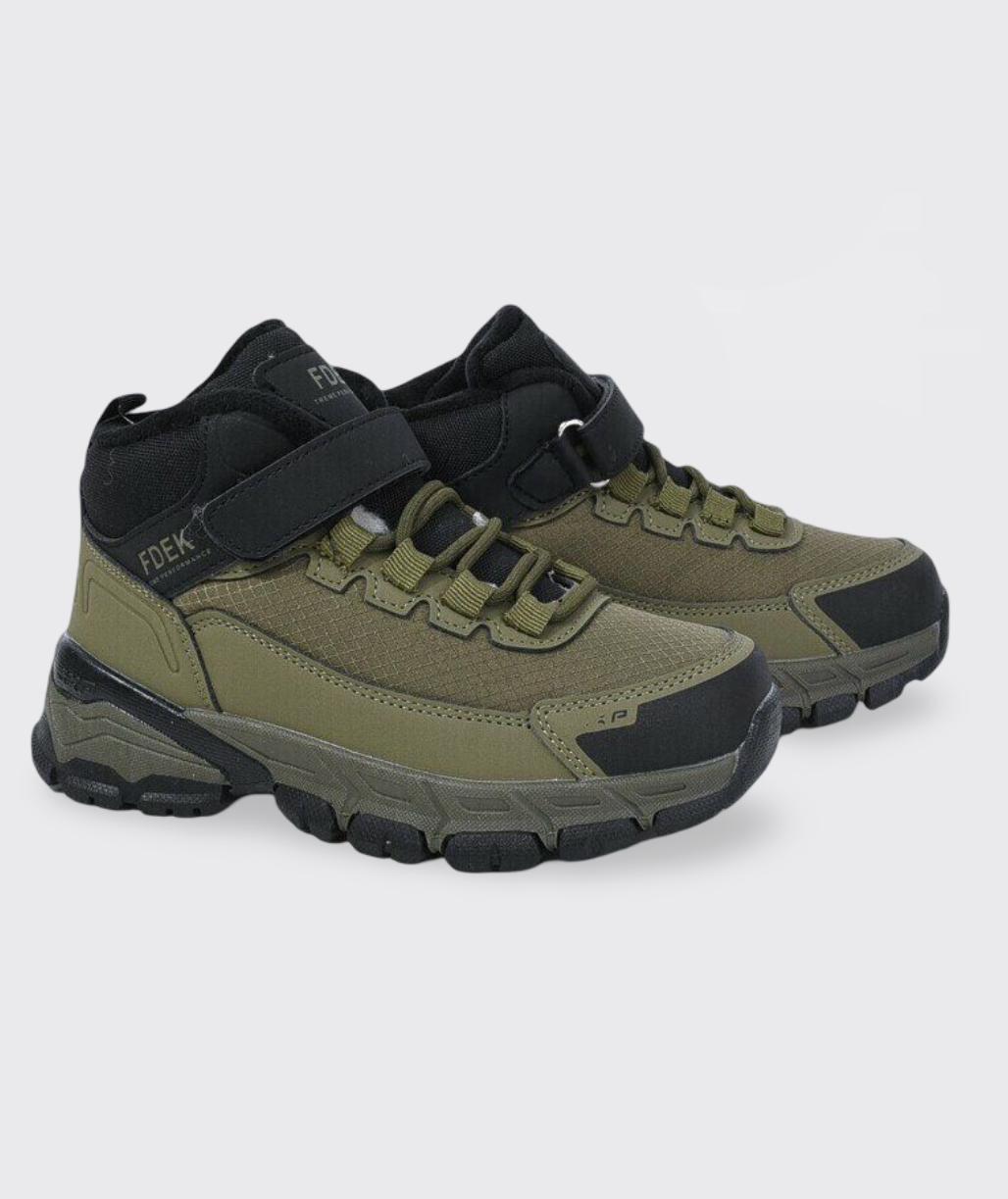 Черевики дитячі зимові для хлопчика хакі (T329-3-2), фото 1