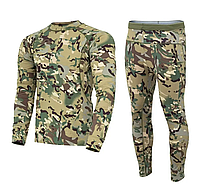 Тепла тактична термобілизна мультикам ЕСDУ 46-56р зимова термобілизна мультикам армійський комплект термобілизни для ЗСУ