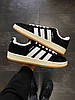 Жіночі зимові кросівки Adidas Campus 00s Black Winter Кеди Адідас Кампус чорні замша хутро часткове єврозима, фото 10