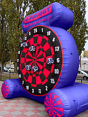 Надувний дартс інтерактивна гра з логотипом для заходів і промоакцій 4 метри, фото 2