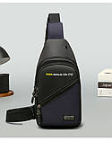 Чоловіча сумка через плече, нагрудна сумка, сумка через плече, модна, спортивна сумка ОПТ, фото 2