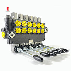 Гідророзподільник моноблочний 6P80 (6 секцій, 80 л/хв, 250 бар)