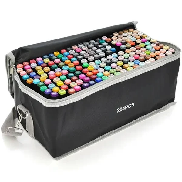 Набір маркерів для скетчингу Touch 204 шт. двосторонні маркери для малювання на спиртовій основі., фото 1