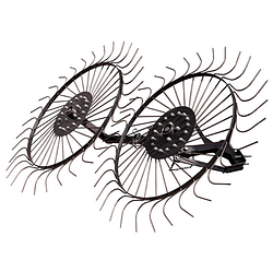 Граблі "Сонечко" для мотоблока 2 ряди