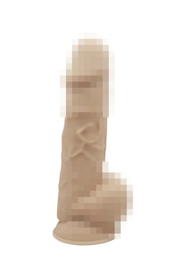 Вібратор з пультом дистанційного керування SilexD Norman Vibro Flesh (Model 1 size 8,5") + LRS, 23х5 см., фото 1