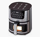 Аерогрилі мультипечі аерофритюрниці 8 л Rainberg RB 2268 4200W Аеро гриль піч без олії електрична з регулюванням температури, фото 2