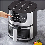 Аерогрилі мультипечі аерофритюрниці 8 л Rainberg RB 2268 4200W Аеро гриль піч без олії електрична з регулюванням температури, фото 4