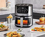 Аерогрилі мультипечі аерофритюрниці 8 л Rainberg RB 2268 4200W Аеро гриль піч без олії електрична з регулюванням температури, фото 7