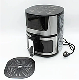 Аерогриль для кухні аерофритюрниця для фрі мультипіч Rainberg 8 л Електрична аерогриль для запікання та смаження без олії, фото 6