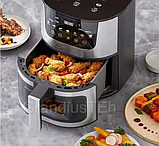 Аерогрилі мультипечі аерофритюрниці 8 л Rainberg RB 2268 4200W Аеро гриль піч без олії електрична з регулюванням температури, фото 10