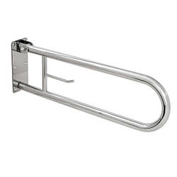 Поручень настінний відкидний (з тримачем для паперу) для людей з інвалідністю Laris