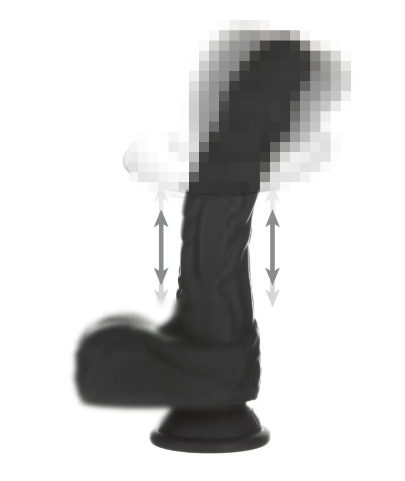 Вібратор з ротацією та пульсацією та пультом ДК Naked Addiction 8.6″ Noir, 21,8х4 см., фото 1