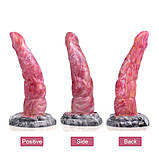 Фаломітатор особливої форми, штучний пеніс Behimos Gory рідкий силікон 20 см довжина 4.5 см діаметр, фото 5