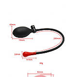 Надувна анальна пробка, надувний анальний корок Mini Inflatable Anal Plug компактний розмір, швидкодійний клапан, фото 5