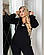 Супер стильний костюм двійка чорного кольору, фото 2