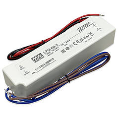 Блок живлення Mean Well 40W 5V 8A IP67 LPV-60-5