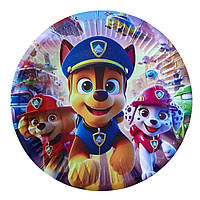 Тарілки святкові одноразові дитячі "Щенячий патруль NEW ". Розмір:18см. В упак: 10шт.