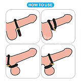 Ерекційне кільце, кільце для вала Pinnacle Pro Anyfit регульоване силіконове, фото 8