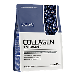 Collagen + Vitamin C OstroVit 400 г Чорна смородина