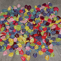 Паєтки декоративні "Мушля", розмір 8 мм, різнокольорові, упаковка ≈15 грам, арт 019335, Різнокольоровий