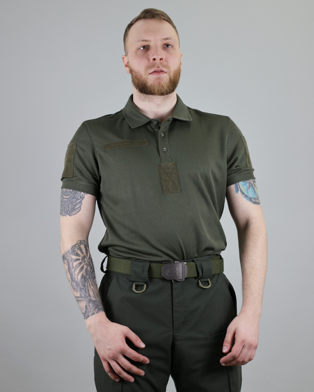 Тактична футболка-поло ULTIMATUM "Нацгвардія" (green), фото 1