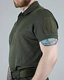 Тактична футболка-поло ULTIMATUM "Нацгвардія" (green), фото 3
