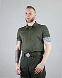 Тактична футболка-поло ULTIMATUM "Нацгвардія" (green), фото 4