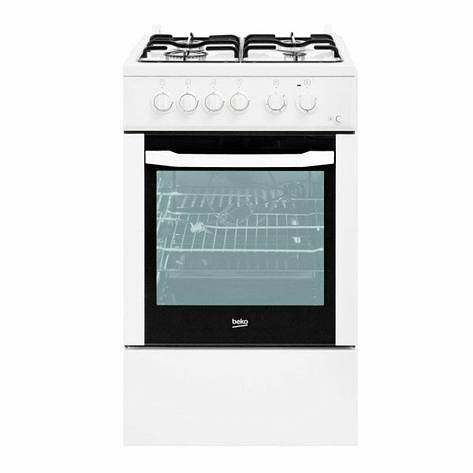 Плити кухонні BEKO CSG 63010 GW Комбінований (газ+електрика) Білий, фото 1