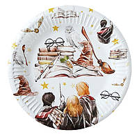 Тарілки святкові одноразові дитячі "Гаррi Поттер". Розмір:18см. В упак: 10шт.
