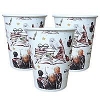Стакани святкові одноразові "Гаррi Поттер". Об `єм: 230мл. В упак: 10шт.
