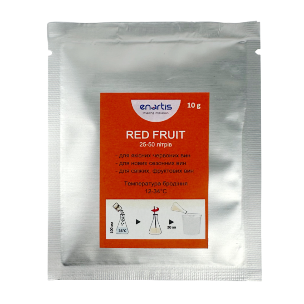 Винні дріжджі Enartis Ferm RED FRUIT, 10 г (Італія), фото 1