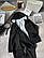 Мега стильний та теплий костюм двійка чорного кольору, фото 5