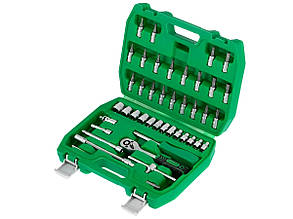 Набір інструменту в кейсі INTERTOOL DIY (ET-6046SP) 46 од.