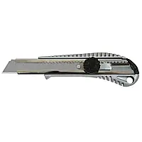 Ніж металевий з обертовим фіксатором зміцнений 18мм Favorit (13-270)