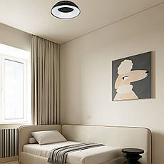 Стельова led люстра 48см 70W з пультом і додатком (97-MX6018 (480) BK), фото 3