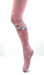 Колготи демісезонні для дівчинки, Серце люрекс, Star Kids (розмір 104-110)