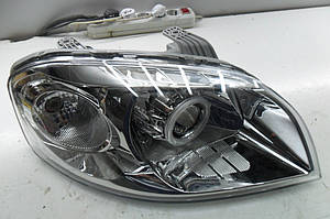 Установка биксеноновых линз G5 с глазами с ребристыми масками в фары Авео 3 1