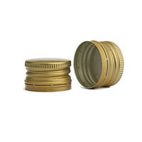 Ковпачок алюмінієвий 28 х 18 мм різьблення золотий