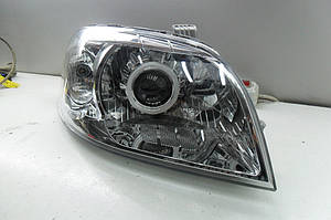 Установка биксеноновых линз G5 с глазами с ребристыми масками в фары Авео 3 3